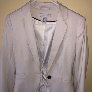 H&M white blazer